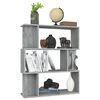 vidaXL Book Cabinet/Room Divider Grey Sonoma 80x24x96cm Engineered Wood