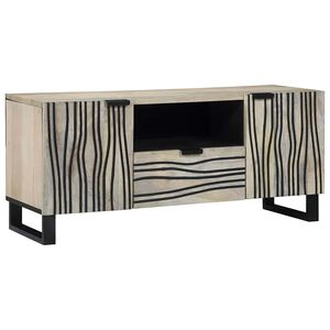 vidaXL TV Units with Drawer White 105 x 33 x 46 cm Engineered wood