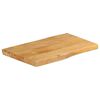 vidaXL Table Top 50x40x2.5 cm Live Edge Solid Wood Mango