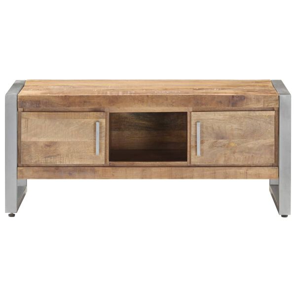 vidaXL Coffee Table 95x50x40 cm Rough Mango Wood