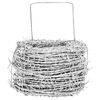 vidaXL Barbed Wire Silver 50 m Hot-dip Galvanised Steel