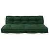 vidaXL Pallet Sofa Cushion Green Fabric