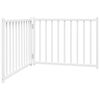 vidaXL Dog Gate Foldable 2 Panels White 160 cm Solid Wood Fir