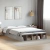 vidaXL Bed Frame without Mattress Concrete Grey 160x200 cm