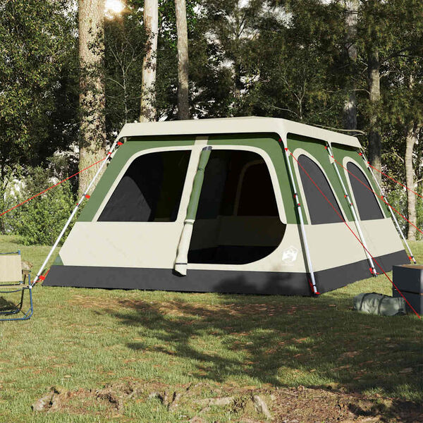 vidaXL Family Tent Dome 8-Person Green Quick Release