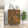 vidaXL Sideboard Smoked Oak 69.5x34x90 cm Engineered Wood