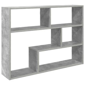 vidaXL Wall Shelf Wall-Mounted Concrete Grey 95 x 20 x 69.5 cm
