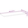 vidaXL Floating Shelf 80x30x2 cm Untreated Solid Wood Acacia