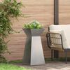 vidaXL Pillar Planter Silver 35 x 35 x 73 cm Stainless Steel