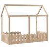 vidaXL Kids' House Bed Frame without Mattress 80x160 cm Solid Wood Pine