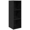 vidaXL TV Cabinet Set Wall-mounted 3 pcs Black Oak Engineered Wood