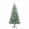 vidaXL Artificial Christmas Tree Snow Flocked with LED Light 180 cm