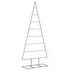 vidaXL Metal Christmas Tree for Decoration Black 180 cm