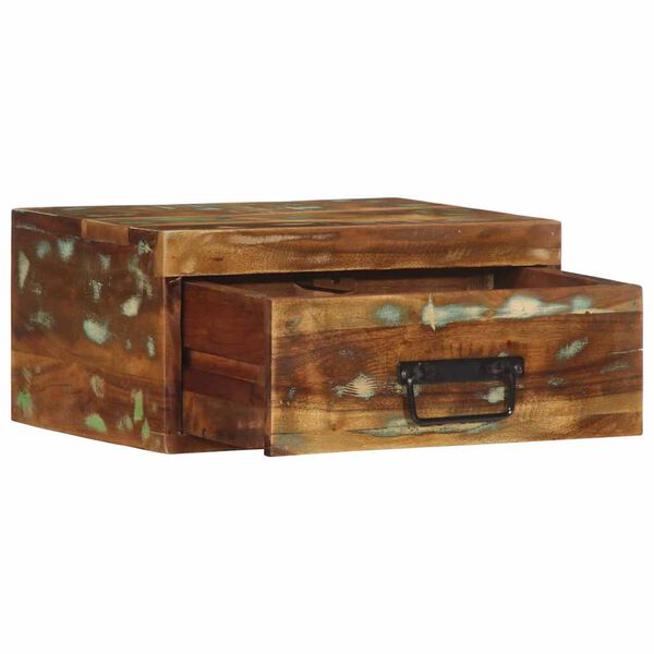 vidaXL Wall-mounted Bedside Cabinet Solid Wood Reclaimed