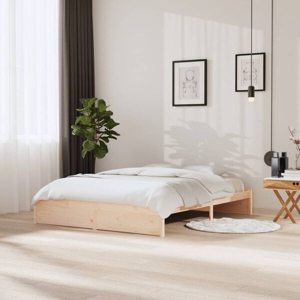 vidaXL Bed Frame without Mattress Solid Wood 160x200 cm