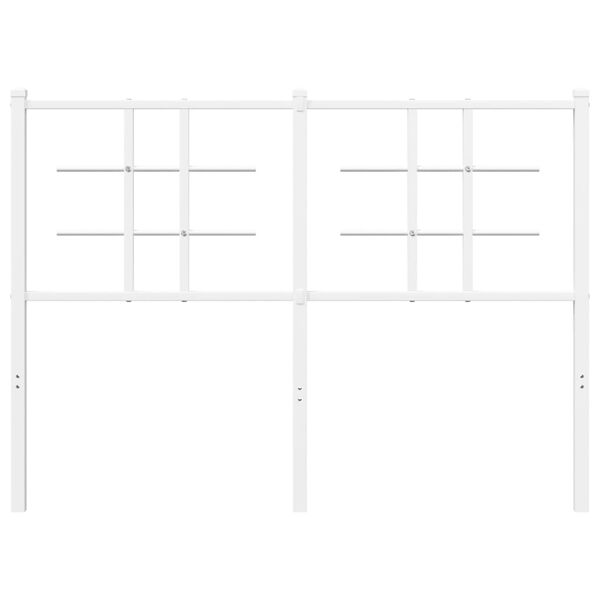 vidaXL Metal Replace Headboard White 120 cm