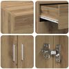 vidaXL Storage Cabinet Artisan oak 80 x 42.5 x 93.5 cm Engineered wood