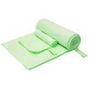 vidaXL Sports Towel Set 2 pcs Green Fabric