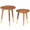 vidaXL Coffee Tables 2 pcs Solid Wood