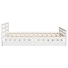 vidaXL Bed Frame without Mattress White 160x200 cm Solid Wood Pine