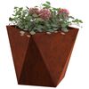 vidaXL Planter 2 pcs Rusty 30 x 30 x 30 cm Weathering Steel