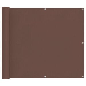 vidaXL Balcony Screen Brown 100 x 300 cm Oxford Fabric
