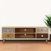 vidaXL TV Cabinet 120x30x40 cm Solid Mango Wood