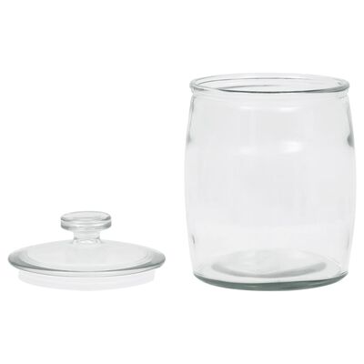 vidaXL Storage Glass Jars with Lid 4 pcs 2000 ml
