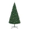 vidaXL Christmas Tree with Decorative String Lights Green 400 cm PVC