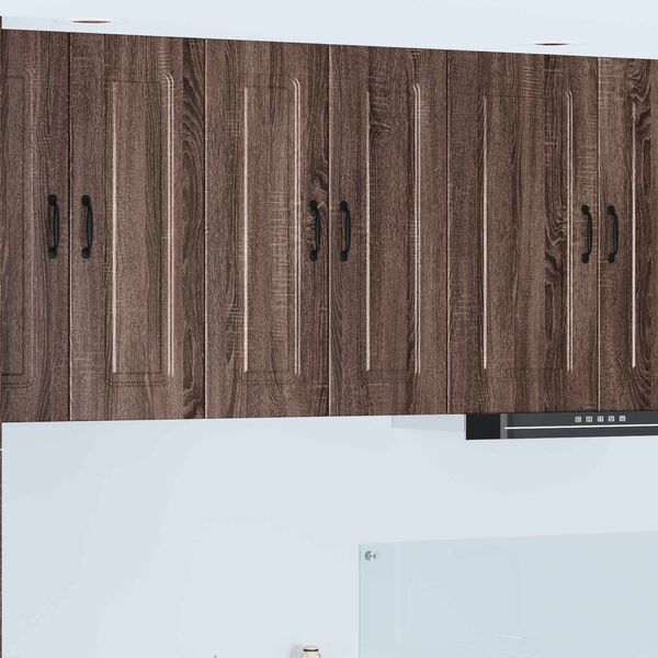 vidaXL Kitchen Cabinet Kalmar 2 pcs Brown Oak 30 x 31 x 80 cm