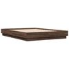 vidaXL Bed Frame without Mattress Brown Oak 135x190 cm Double