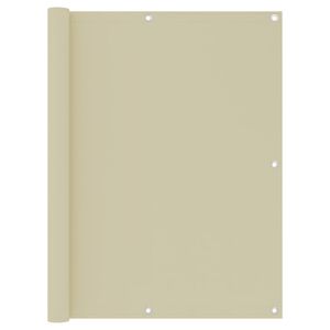 vidaXL Balcony Screen Cream 120x400 cm Oxford Fabric