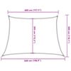 vidaXL Sunshade Sail 160 g/m² Trapezium Yellow 4/5x3 m HDPE