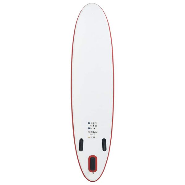 vidaXL Inflatable Stand Up Paddleboard Set Red and White