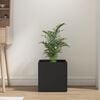 vidaXL Planter Box Black 40x40x40 cm Engineered Wood