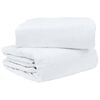 vidaXL Duvet Set with Pillow 3 pcs White Microfiber and Cotton