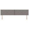 vidaXL Headboard with Headboard Taupe 200 cm Faux Leather