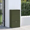 vidaXL Parcel Drop Box with Storage Olive Green 44 x 22 x 82 cm Steel