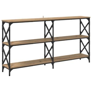 vidaXL Console Table Artisan Oak 156 x 28 x 80.5 cm Engineered Wood