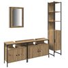 vidaXL Bathroom Furniture Set 4 pcs Artisan Oak Engineered Wood
