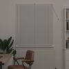 vidaXL Window Blind with Curtains Manual White Aluminium