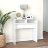 vidaXL Console Table White 78x30x80 cm Engineered Wood