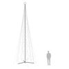 vidaXL Christmas Cone Tree Warm White 1134 LEDs 230x800 cm
