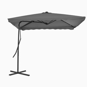 vidaXL Garden Parasol | Anthracite | Polyester fabric and steel pole