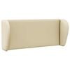 vidaXL Headboard Ear Cream 40 x 23 x 6 cm PVC