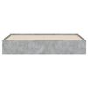 vidaXL Bed Frame with Drawers without Mattress Concrete Grey 200x200 cm