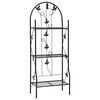vidaXL 3-Layer Plant Rack Black 52x28x128 cm Iron