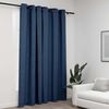 vidaXL Linen-Look Blackout Curtains with Grommets Blue 290x245cm