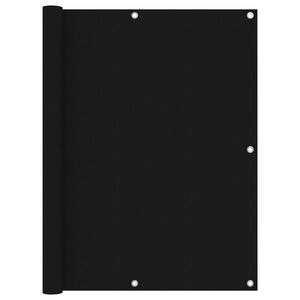 vidaXL Balcony Screen Black 120x600 cm Oxford Fabric