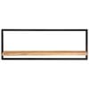 vidaXL Wall Shelves 2 pcs 100x24x35 cm Solid Wood Acacia and Steel